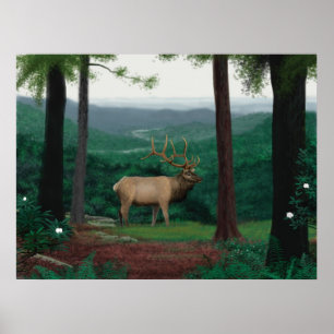 Pennsylvanian Elk Poster