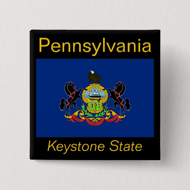 Pennsylvanian Flag Button (Front)