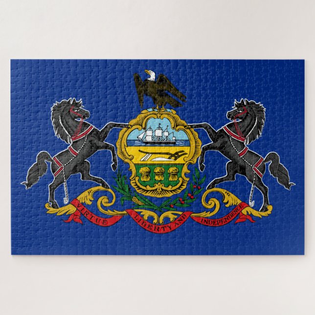 Pennsylvanian Flag Jigsaw Puzzle (Horizontal)
