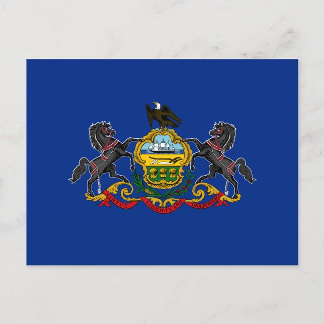 Pennsylvanian Flag Postcard (Front)