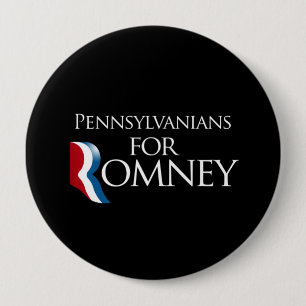 Pennsylvanians for Romney -.png 10 Cm Round Badge