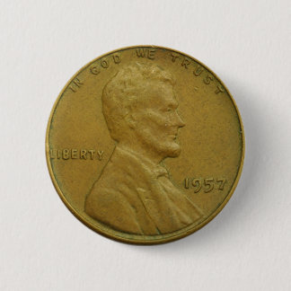 penny 6 cm round badge