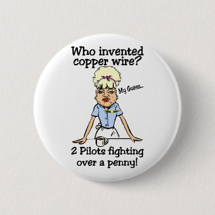 Penny 6 Cm Round Badge