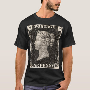 Penny Black Famous Stamp Collectors T-Shirt