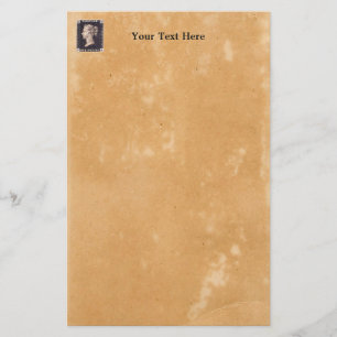 Penny Black Postage Stamp Stationery