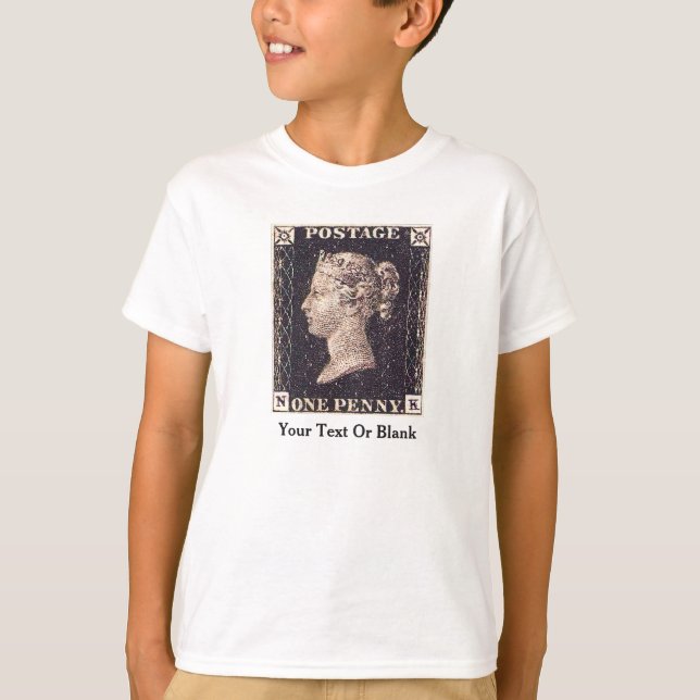 Penny Black Postage Stamp T-Shirt (Front)