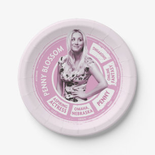 Penny Blossom Info Graphic Paper Plate