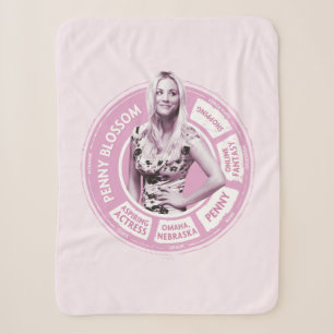 Penny Blossom Info Graphic Sherpa Blanket