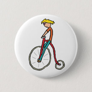 Penny Farthing 6 Cm Round Badge