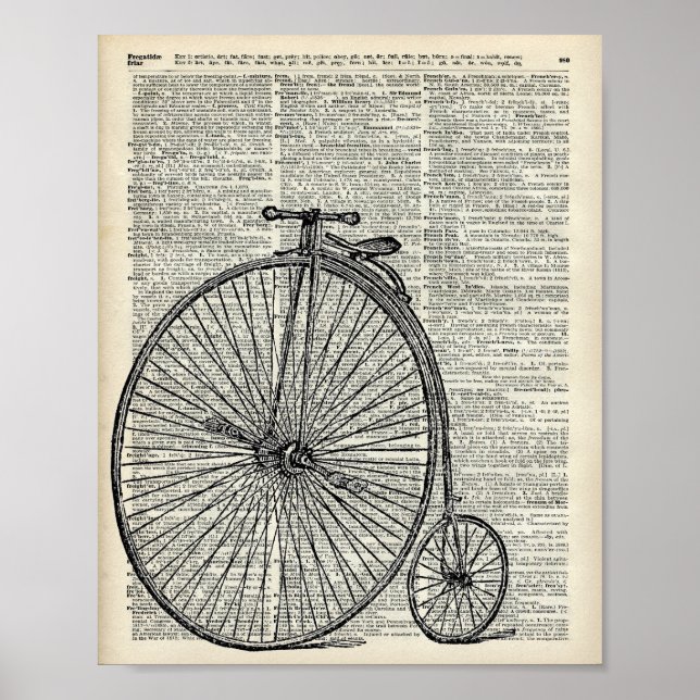 Penny Farthing bicycle Poster (Front)