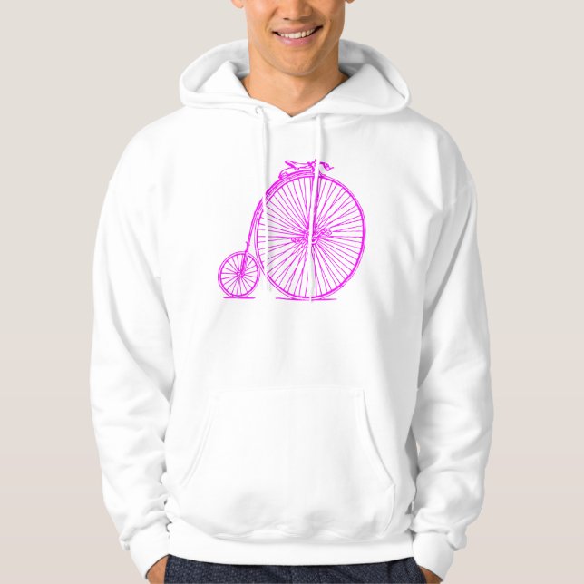 Penny Farthing - Magenta Hoodie (Front)