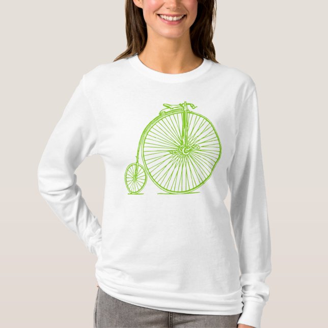 Penny Farthing - Martian Green T-Shirt (Front)