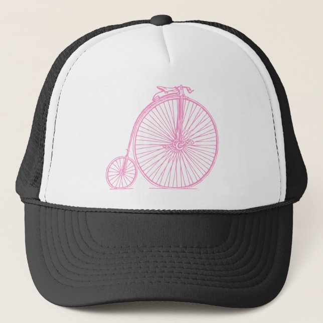 Penny Farthing - Pink Trucker Hat (Front)