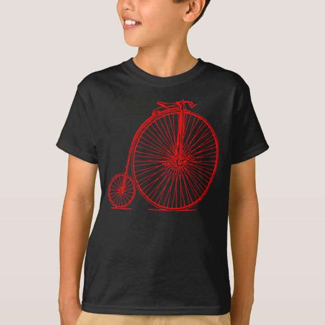 Penny Farthing - Red T-Shirt (Front)