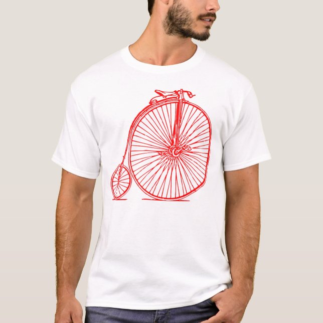 Penny Farthing - Red T-Shirt (Front)