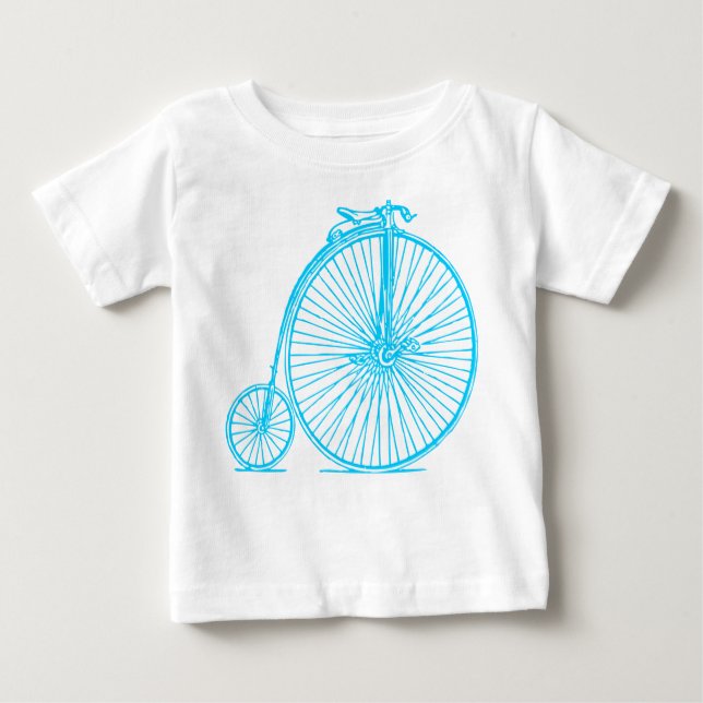 Penny Farthing - Sky Blue Baby T-Shirt (Front)