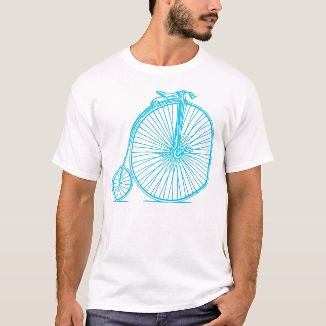 Penny Farthing - Sky Blue T-Shirt (Front)