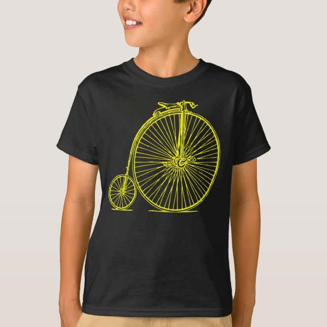 Penny Farthing - Yellow T-Shirt (Front)