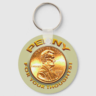 Penny for your thoughts! key ring