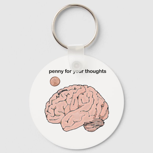 Penny  for your Thoughts Key Ring (Front)