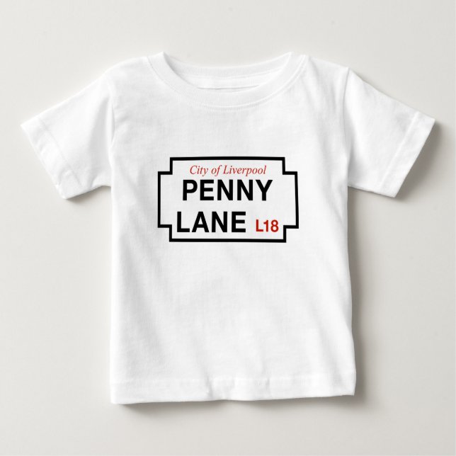 Penny Lane, Street Sign, Liverpool, UK Baby T-Shirt (Front)