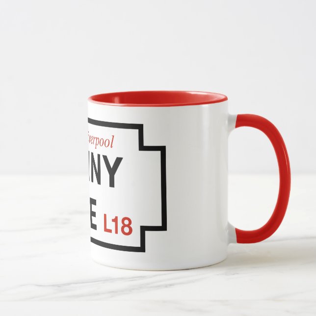 Penny Lane, Street Sign, Liverpool, UK Mug (Right)