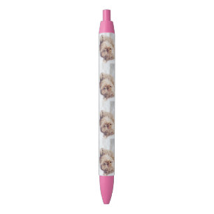 Penny Orange Liver Shih Tzu puppy ink pen