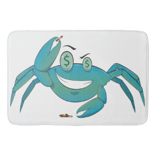 Penny Pinching Crab Bath Mat
