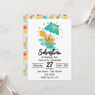 Penny Puddle Duck Invitation