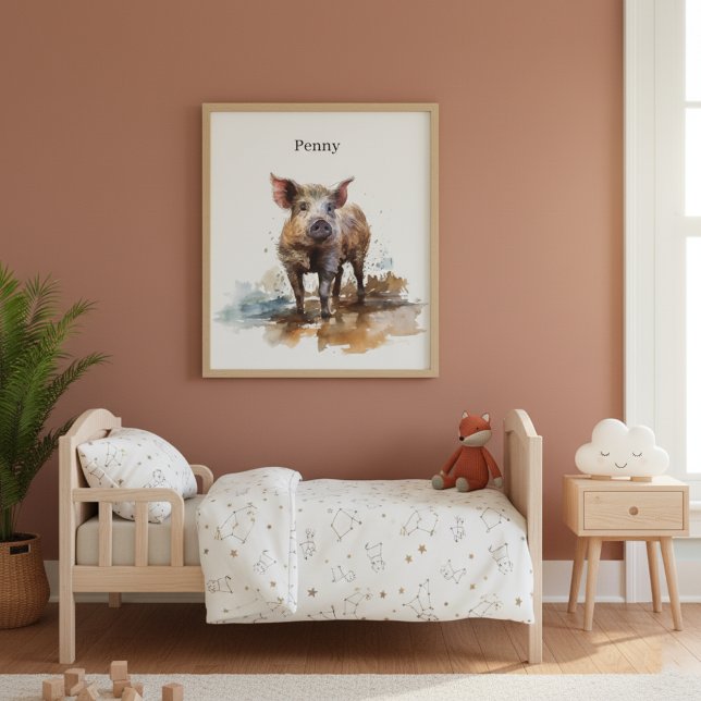 Penny the Playful Piglet, custom  Poster (Creator Uploaded)
