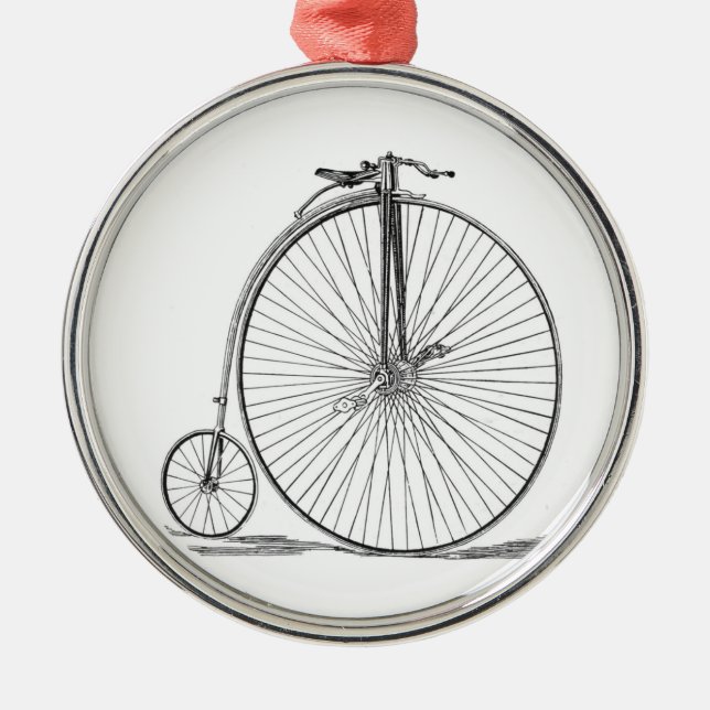 Pennyfarthing Metal Tree Decoration (Front)