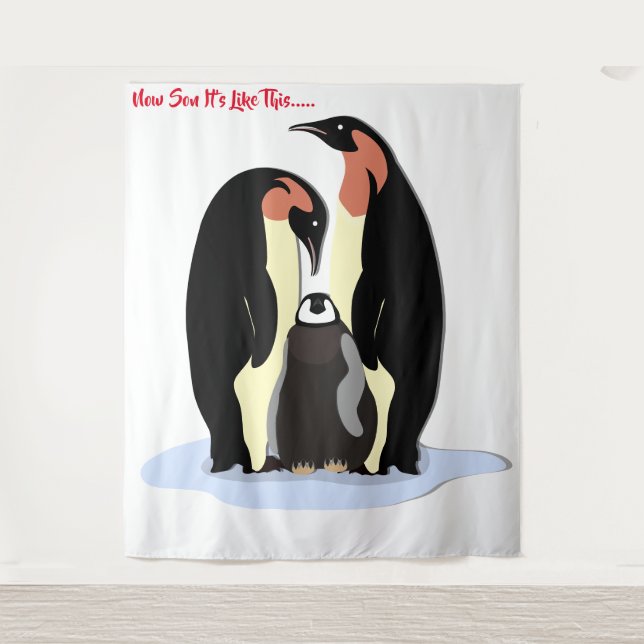 Penquins Tapestry (Front)
