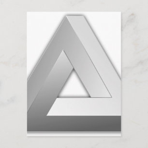 Penrose Triangle Postcard