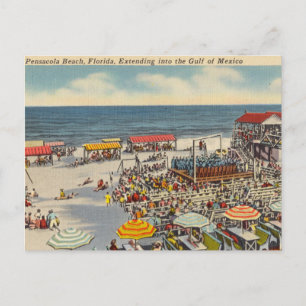 Pensacola Beach, Florida, Gulf of Mexico Postcard
