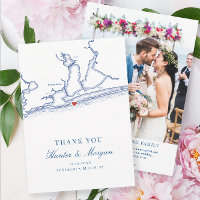 Pensacola Beach Florida Map and Wedding Photo