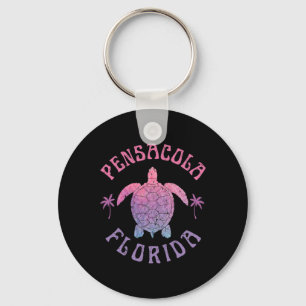 Pensacola Beach Florida Sea Turtle Summer Vacation Key Ring