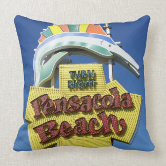 Pensacola Beach Sign Pillow