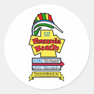 Pensacola Beach Sign Stickers
