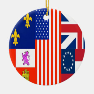 Pensacola Flag Ceramic Tree Decoration