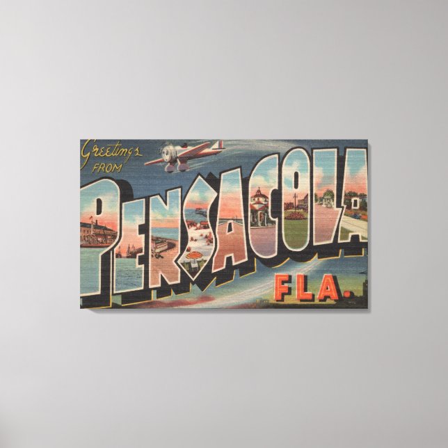 Pensacola, Florida (Aeroplanes) Canvas Print (Front)