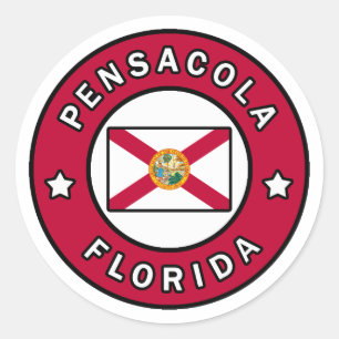 Pensacola Florida Classic Round Sticker