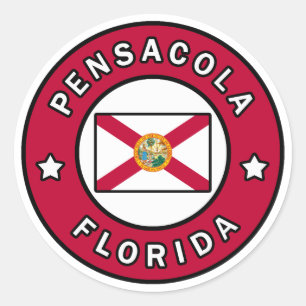 Pensacola Florida Classic Round Sticker