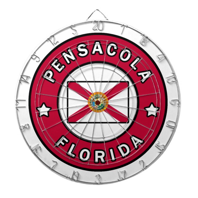 Pensacola Florida Dartboard (Front)