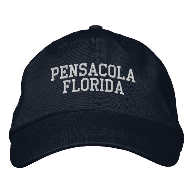 Pensacola Florida Embroidered Baseball Hat (Front)