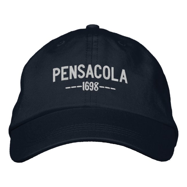 Pensacola Florida Embroidered Baseball Hat (Front)
