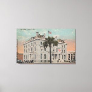 Pensacola, Florida - Exterior View of Post Canvas Print