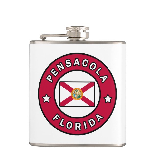 Pensacola Florida Hip Flask (Front)