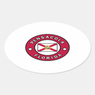 Pensacola Florida Oval Sticker