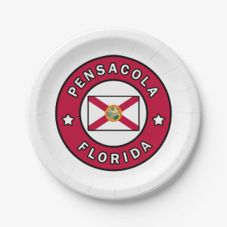 Pensacola Florida Paper Plate