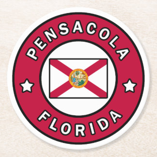 Pensacola Florida Round Paper Coaster